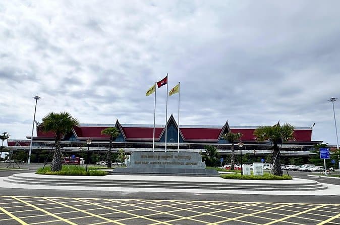Siem Reap Angkor International Airport located 52km from Siem Reap city, Siem Reap, Cambodia .
